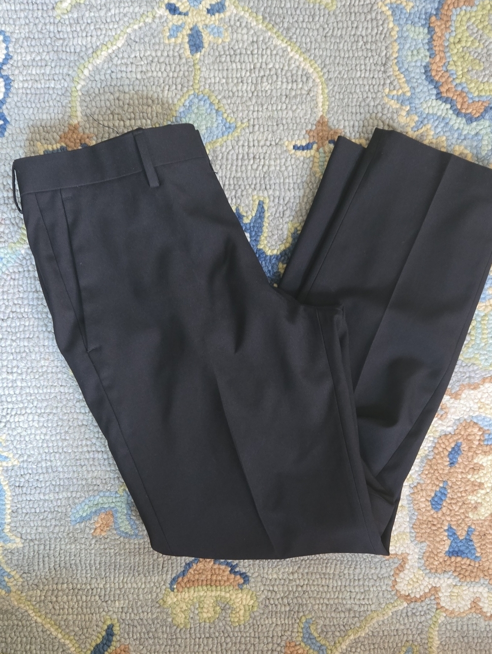 Haggar Men's Black Dress Pants - Sleek Professional Style 32 X 29